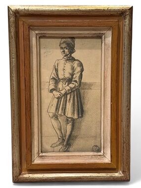 Mid Century Vintage Pollaiolo Portrait of a Boy Print Renaissance Style Artwork